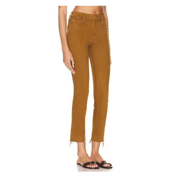 Mother The Mid Rise Dazzler Ankle Fray Jean in Play Date Brown Sz.29 - Picture 3 of 16